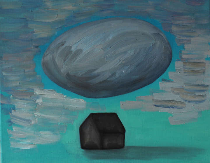 Cäcilia Falk o.T. Öl auf Leinwand 50 X 50 cm, St.Gabriel 2020 Freiraumgestaltung Johannes Fritsch kl